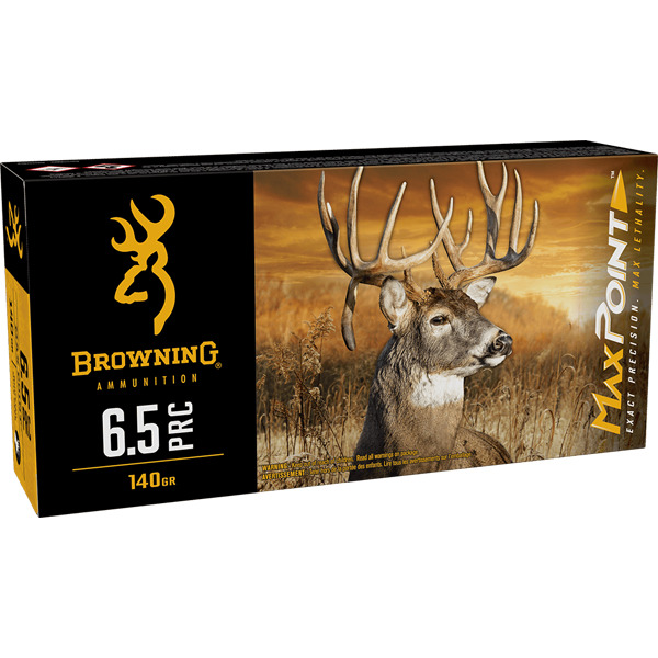 BROWNING AMMO 6.5 PRC 140gr MAXPOINT 20/bx 10/cs