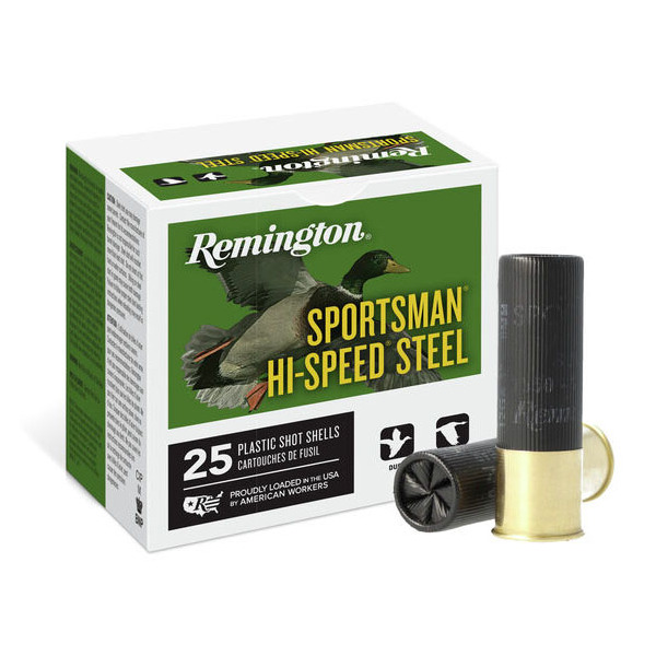 REMINGTON AMMO 12ga 2.75" STEEL 1365fps 1oz #7 25/b 10/c