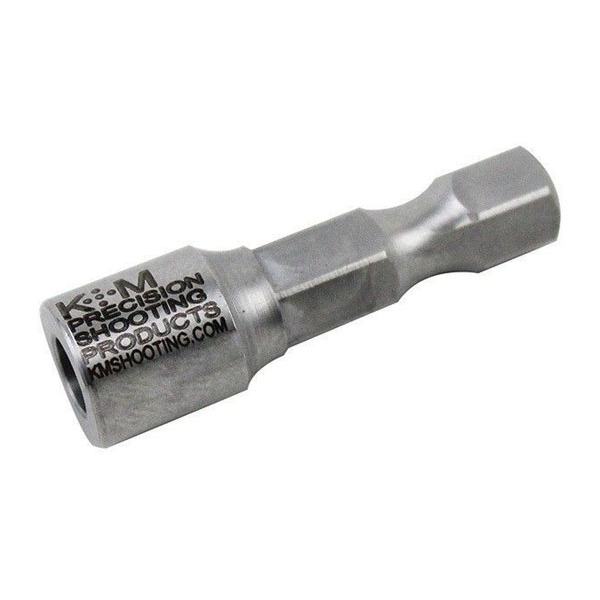K&M 1/4 HEX DRIVE STEM FOR FLASH HOLE UNIFORMER