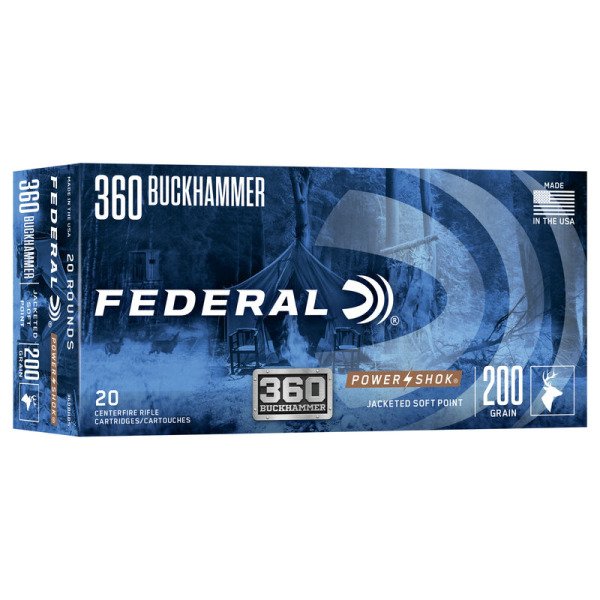 FEDERAL AMMO 360 BUCKHAMMER 200gr SP (P/S)20/bx 10/cs