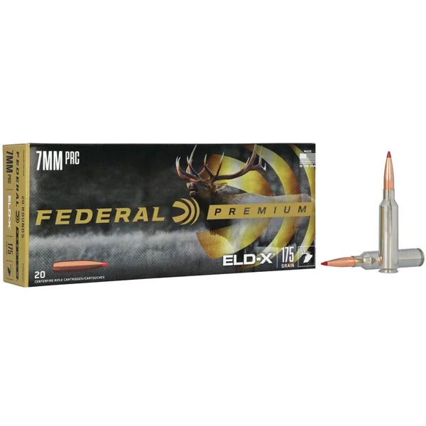 FEDERAL AMMO 7mm PRC 175gr HORNADY ELD-X 20bx 10/c
