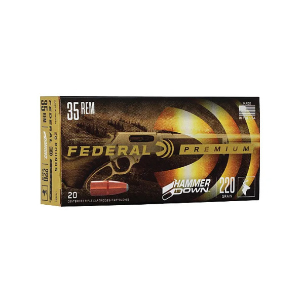 FEDERAL AMMO 35 REMINGTON 220gr HAMMER DOWN 20/bx 10/cs