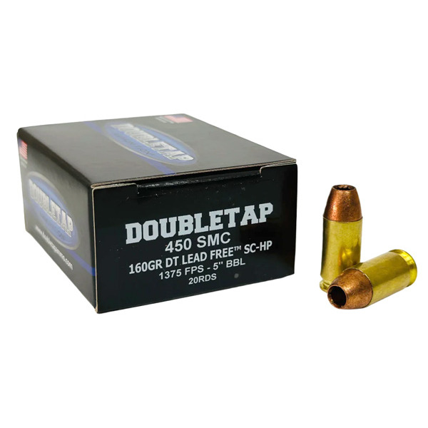 DOUBLETAP AMMO 450 SMC 160gr DOUBLETAP LEAD FREE SCHP 20/BX