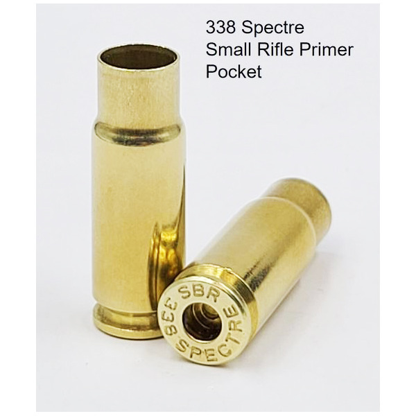 SBR BRASS 338 SPECTRE UNPRIMED (SRP) 100/box