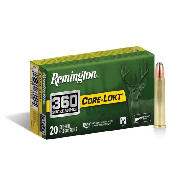 REMINGTON AMMO 360 BUCKHAMMER 200gr CORE-LOKT 20/b 10/c