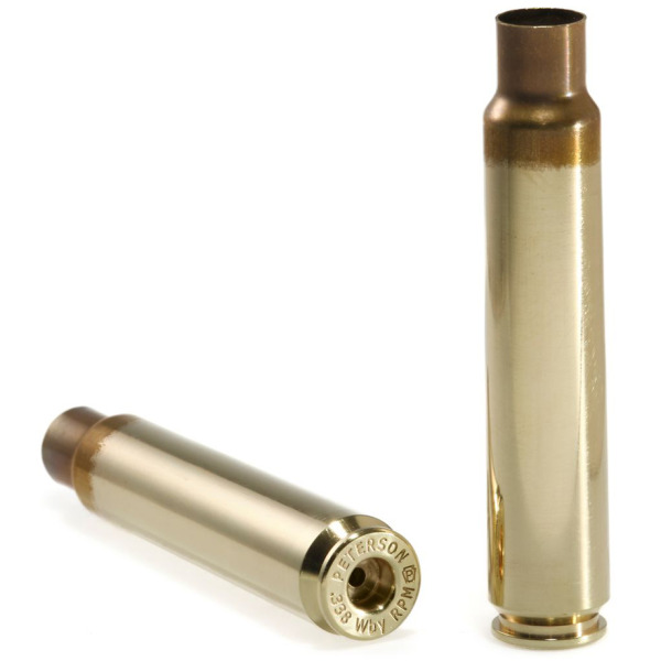 Peterson Brass 338 Weatherby RPM Unprimed Bulk Box of 250