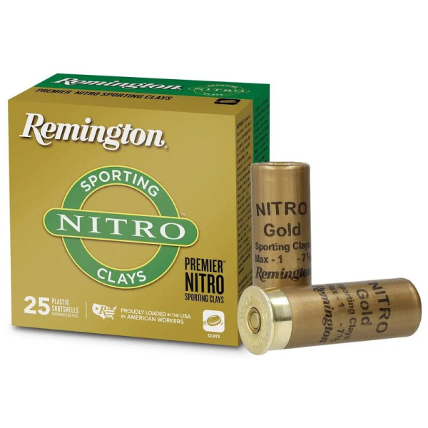 REMINGTON NITRO SPTG CLAYS 12ga 1oz 1300fps #7.5 250/cs