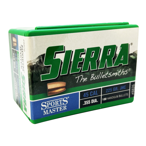 SIERRA 45(.4515)225gr JHC BULLET SPORT MASTER 100/b