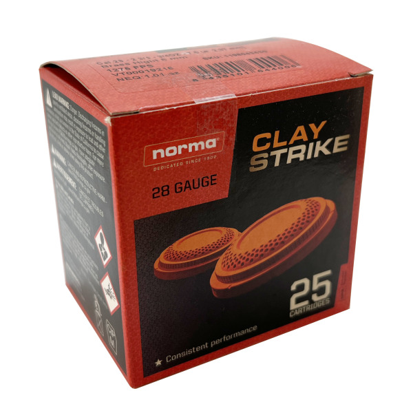 NORMA AMMO 28ga 2.75 #7.5 3/4oz CLAYSTRIKE 250/case