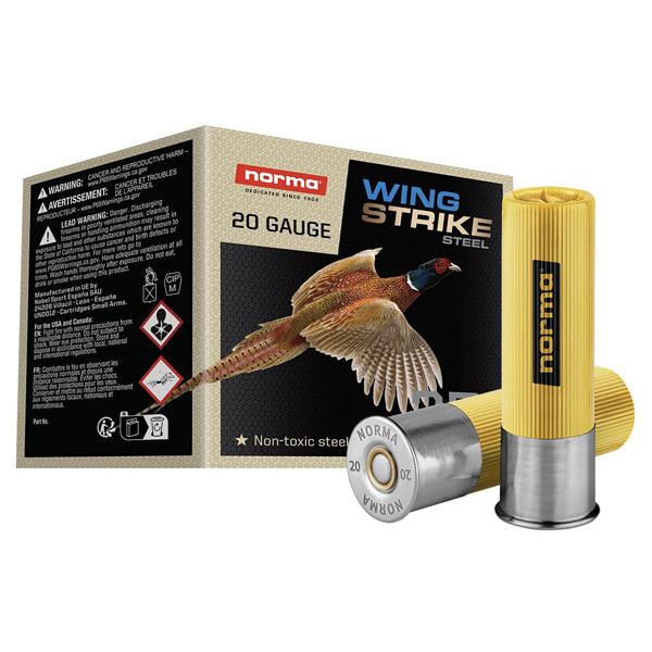 NORMA AMMO 20ga 2.75 #5 1-1/8o WINGSTRIKE 25b 10c