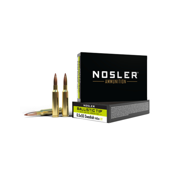 NOSLER AMMO 6.5x55 MAUSER 140gr BT 20/b 10/c