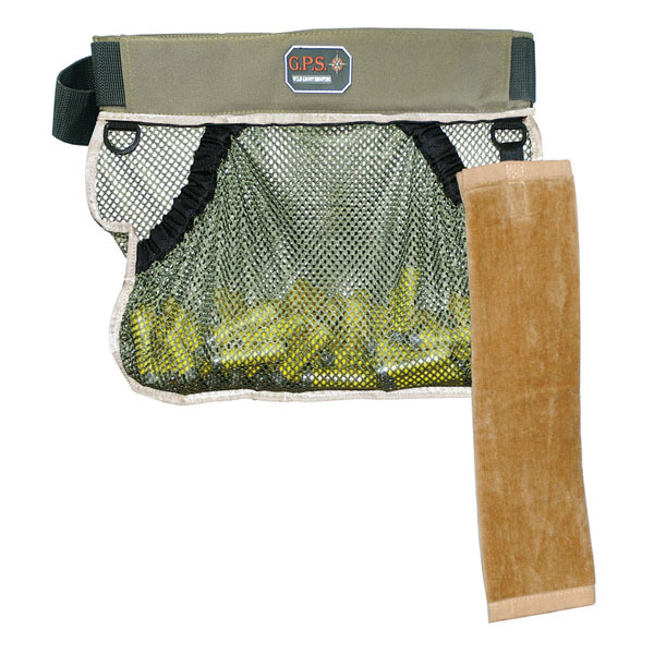GPS MESH HALF SHOOTING VEST w/ BACK POUCH-GREEN