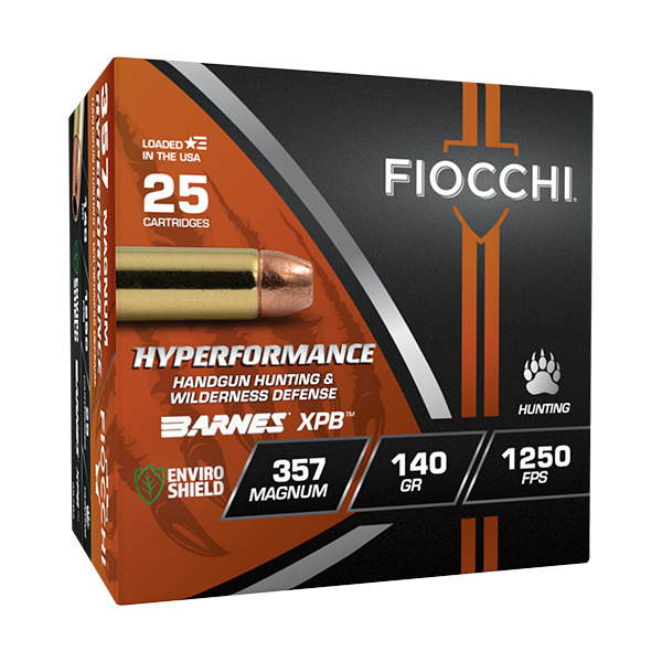 FIOCCHI AMMO 357 MAG 140gr BARNES XPB 25/bx 8/cs