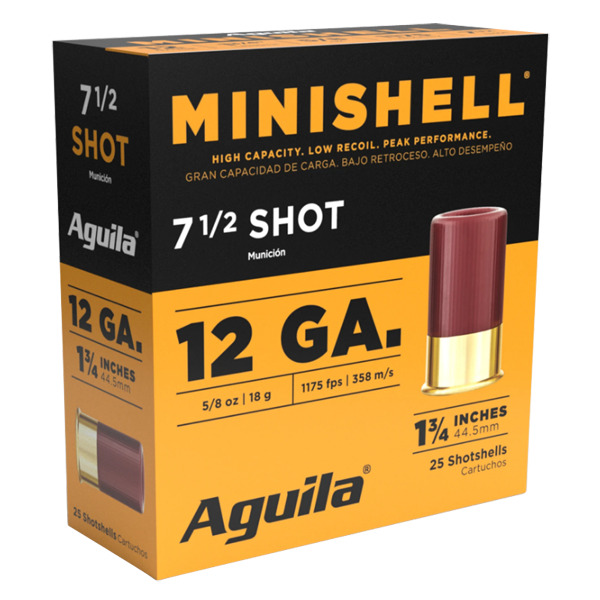 AGUILA AMMO 12ga 1 3/4" 5/8oz #7.5 MINI 25/b 10/c