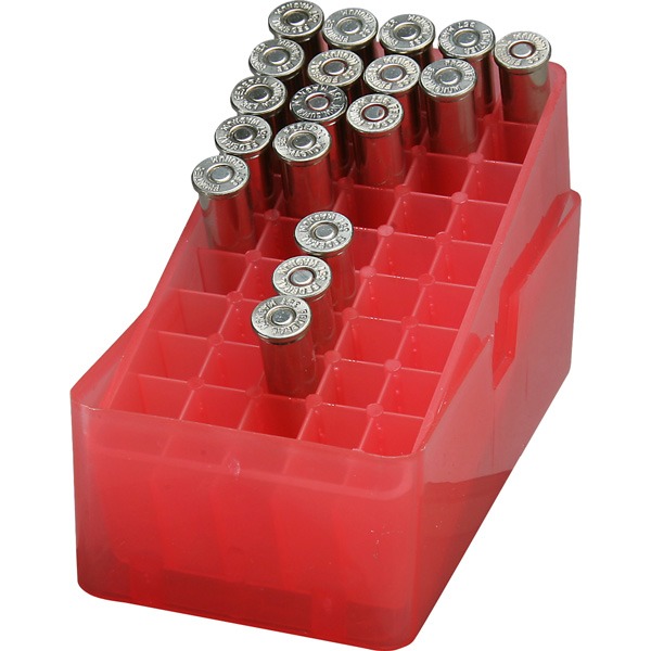 MTM PISTOL SLIP-TOP 50rd 38S-357M/CLEAR-RED 24/CS