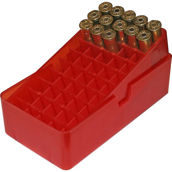 MTM PISTOL SLIP-TOP 50rd 41M-44M/CLEAR-RED 24/CS