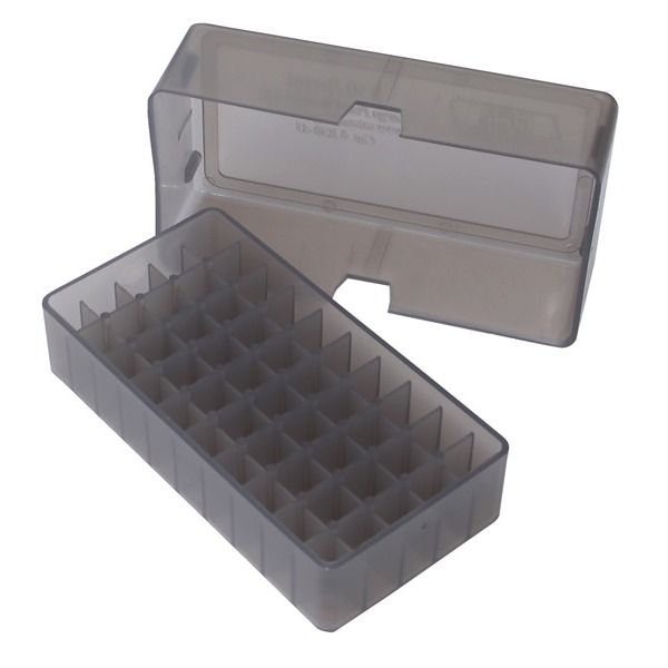 MTM PISTOL SLIP-TOP 50rd 41M-44M/CLEAR-SMOKE 24/CS