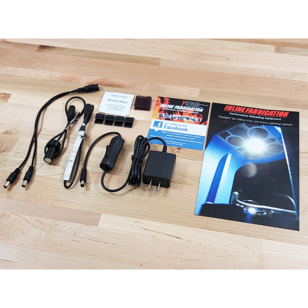 InLine Fab Skylight LED Shellplate Lighting System w/ 4" LED Pigtail & "Y" Connector for Dillon 550