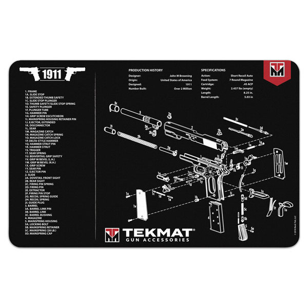 TEKMAT 1911 17"x 11" HANDGUN MAT