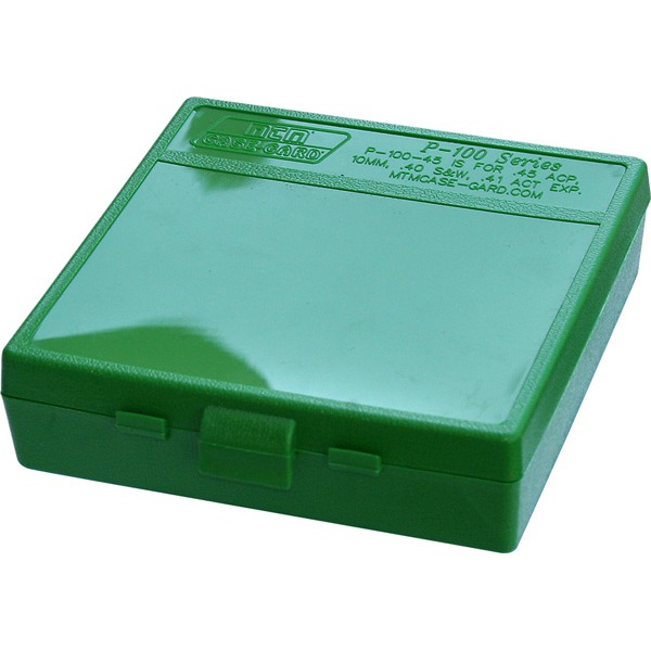 MTM PISTOL FLIP-TOP 100rd 45ACP/10/41AE GREEN 24/CS