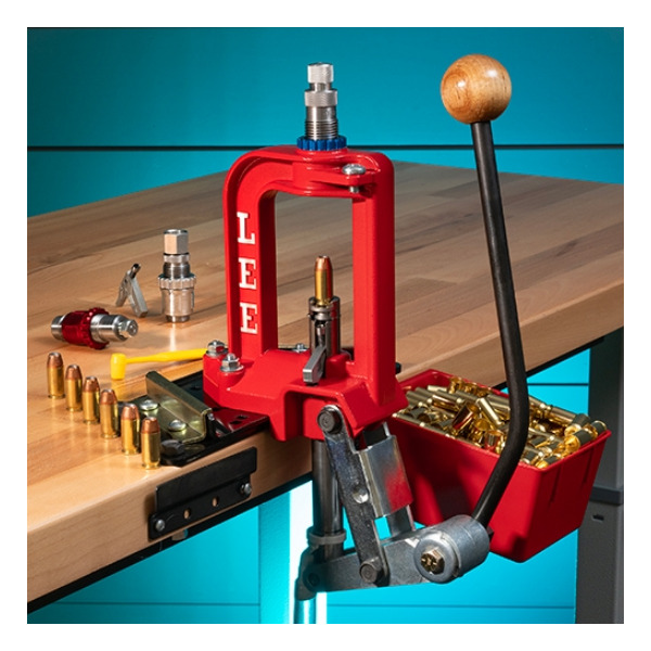 LEE CHALLENGR PRESS w/45 ACP BL 3-DIE SET 40th ANN