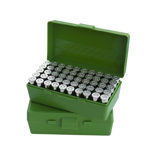 MTM PISTOL FLIP-TOP 50rd 44M/45COLT/GREEN 24/CS