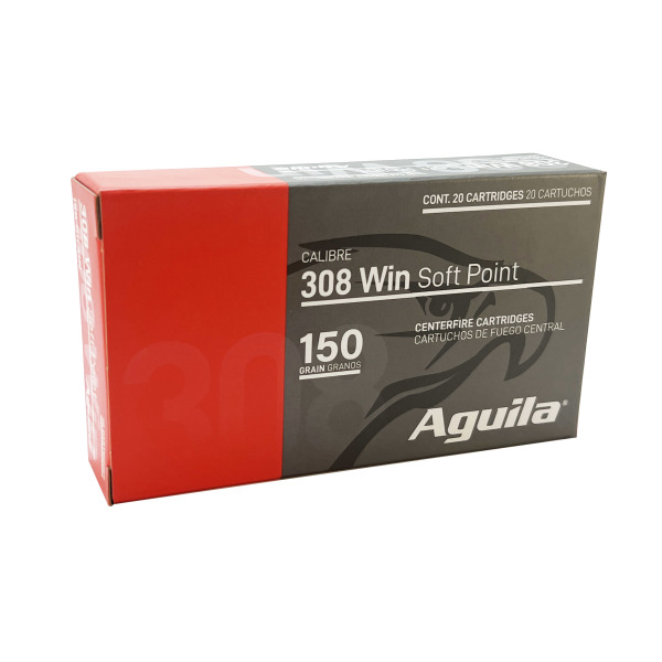 AGUILA AMMO 308 WINCHESTER (308) 150gr HORNADY IL 20/bx 10/cs