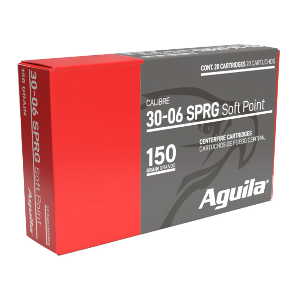 AGUILA AMMO 30-06 SPRING 150gr HORNADY IL 20/bx 10/cs