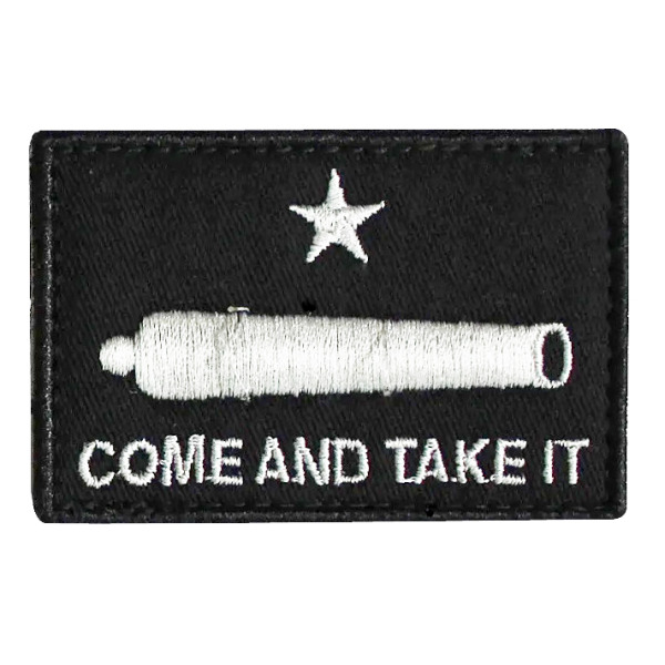 SME COME AND TAKE IT CANNON MORALE PATCH BLACK