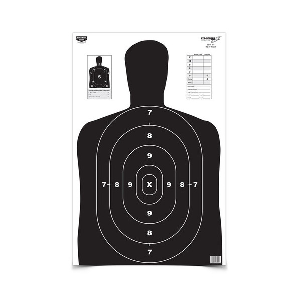 BIRCHWOOD-CASEY EZE-SCORER 23"x35"BC-27 BLK 5pk 6/CS