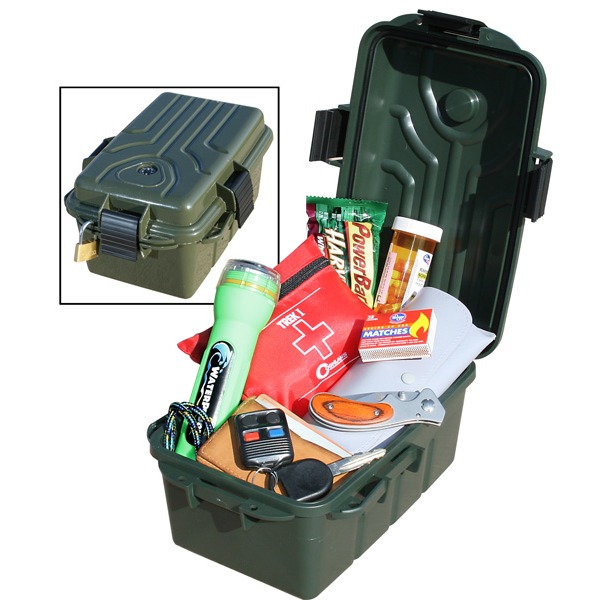 MTM SURVIVOR DRY BOX 10x 7x5" FOREST-GREEN 6/CS