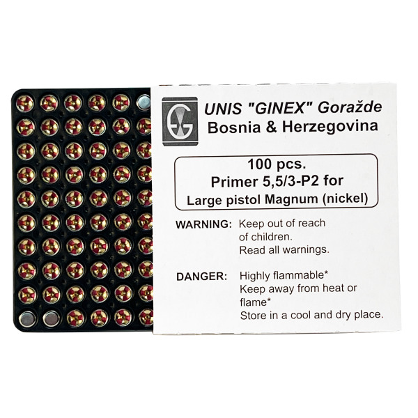 UNIS GINEX PRIMER LARGE PISTL MAG "NICKEL" 5000cs