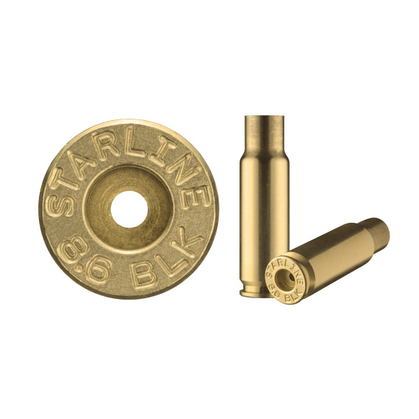 STARLINE BRASS 8.6 BLACK OUT UNPRIMED PER 100