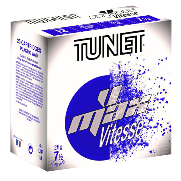 TUNET V-MAX 12ga 2-3/4" 1oz 1350fps #7.5 250/cs