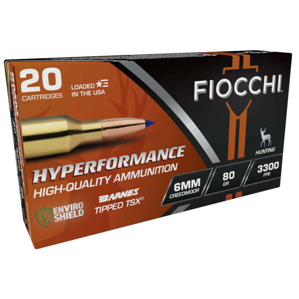 FIOCCHI AMMO 6mm CREED 80gr TTSX HYP HUNT 20/b 10/c