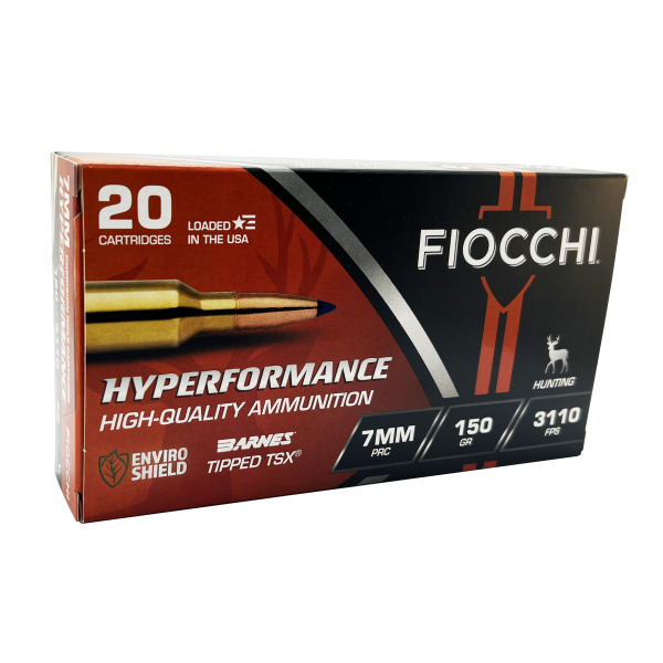 FIOCCHI AMMO 7mm PRC 150gr TTSX HYP HUNT 20/b 10/c