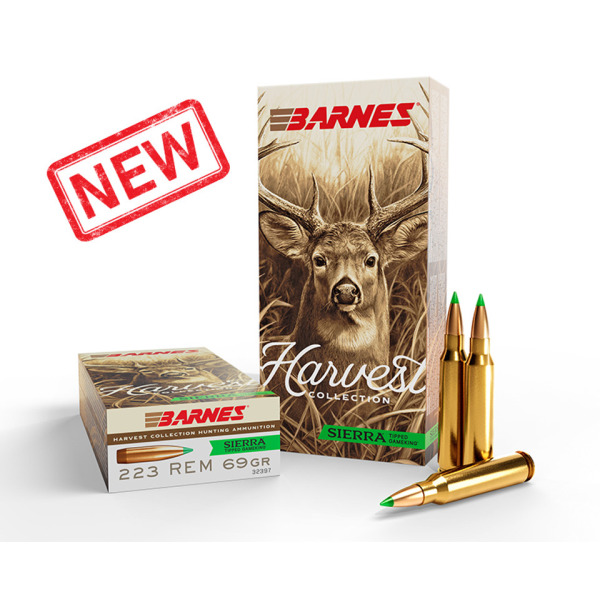 BARNES AMMO 223 REMINGTON 69gr SIERRA TGK 20/b 10/c