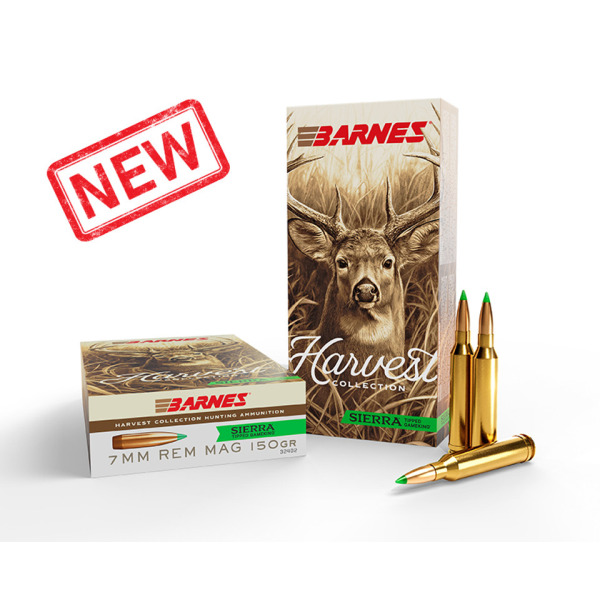 BARNES AMMO 7mm REMINGTON MAG 150gr SIERRA TGK 20b 10c