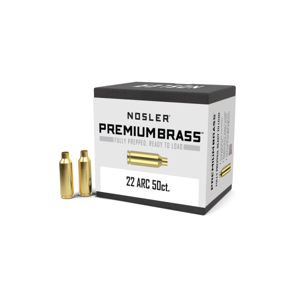 NOSLER BRASS 22 ARC UNPRIMED 50/bx