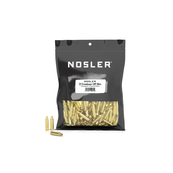 NOSLER BRASS 22 CREEDMOOR UNPRIMED 50/bx