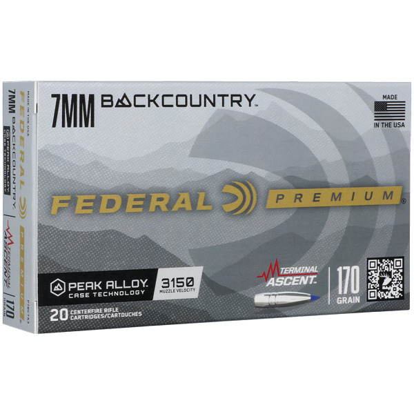 Federal Ammo 7mm Backcountry 170gr Terminal Ascent Box of 20