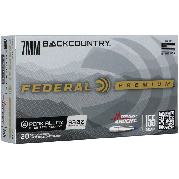 Federal Ammo 7mm Backcountry 155gr Terminal Ascent Box of 20