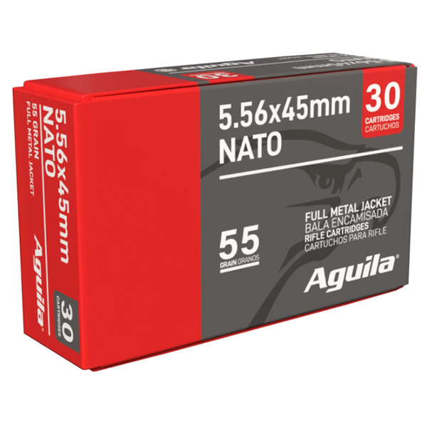AGUILA AMMO 5.56 NATO 55g FMJ 30/bx 75/cs