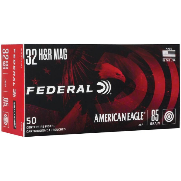 FEDERAL AMMO 32 H&R MAG 85gr JSP AE 50/bx 20/cs