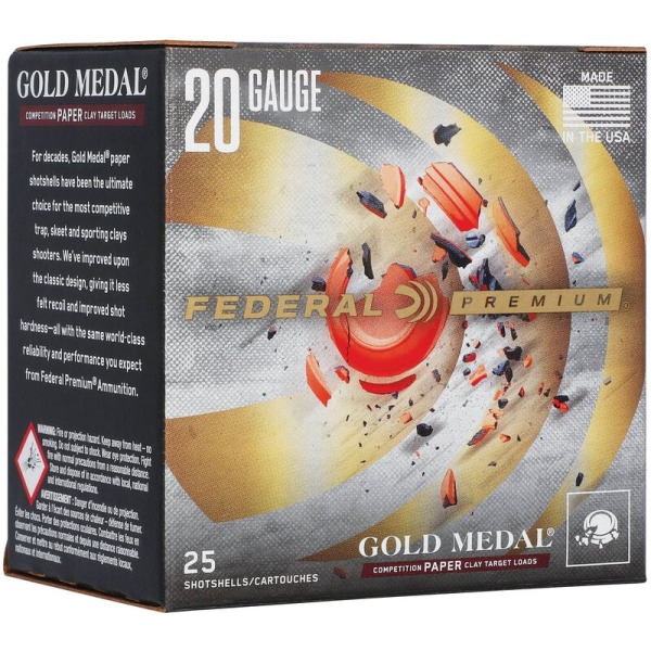 FEDERAL GM 20GA GRAND PAPER 1250fps 7/8oz #8 250/cs