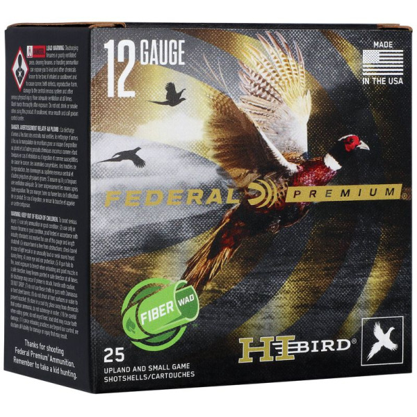 FEDERAL AMMO 12ga 2.75 1-1/4o #6 FIBERWAD 25/bx 10/c