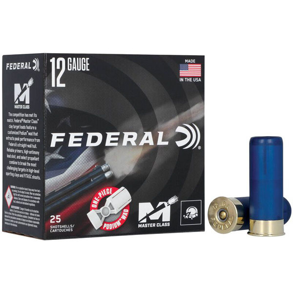 FEDERAL 12g MASTER CLASS 2.75 1250fps 1oz #7.5 250/cs