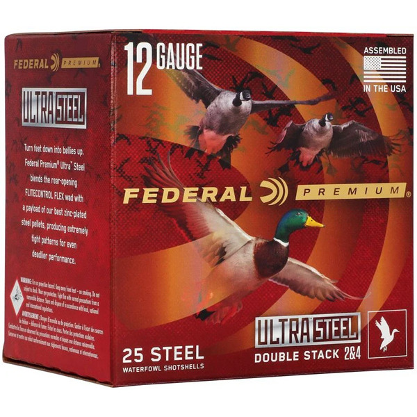 FEDERAL AMMO 12ga 3.5" 1-1/2 oz #2&4 1500fps 25/bx