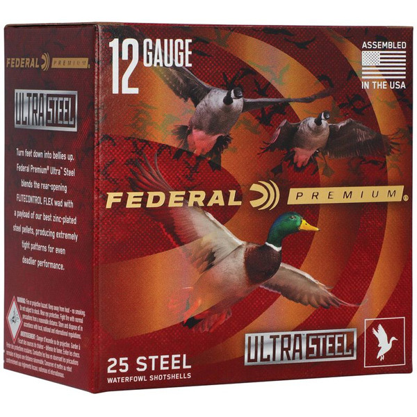 FEDERAL AMMO 12GA 3.5" 1-1/2 OZ #BB&2 1500fps STL 25/b