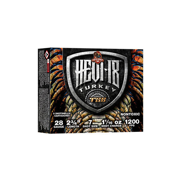 HEVI-SHOT 28ga HEVI18 TSS 2.75" 1-1/16oz #7 5bx 10c
